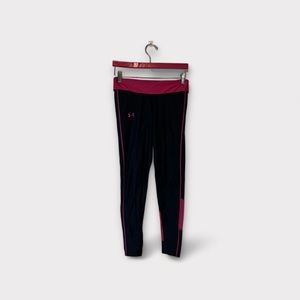 Under Armour Medium compression leggings with magenta flair